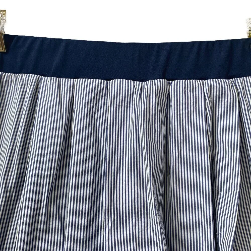 FILA Skort Tennis Skirt Large Preppy Blue Stripe Pickleball Sportswear Mini